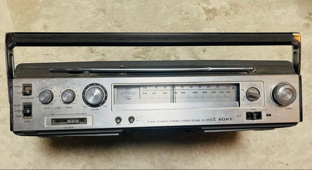 昭和レトロ SONY FM/AM ステレオカセットコーダー ラジカセ - メルカリ