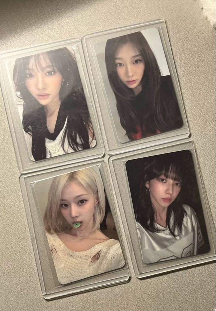 aespa smtown&store ヨントン 特典 トレカ　4枚コンプセット aespaグッズ ギフトボックス フォトカード Armageddon テープ セット