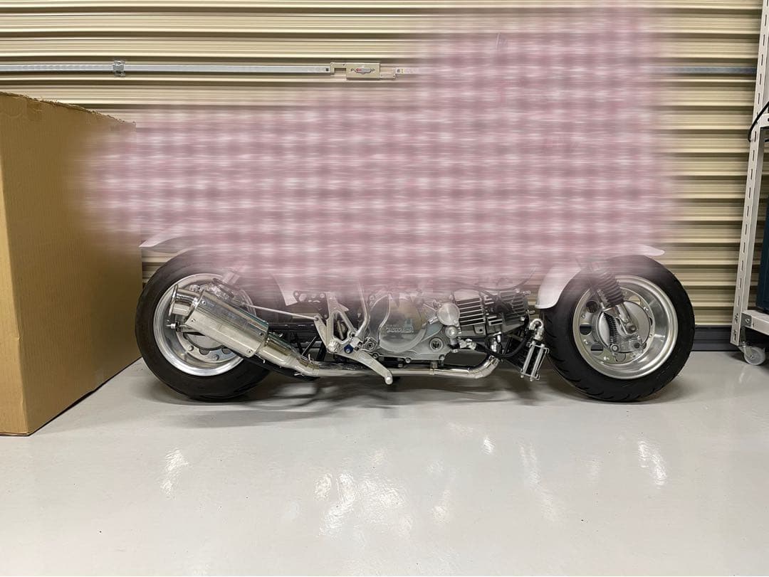 ダックスとモンキー 車高短用 ワンオフ エキパイ ステンレス製