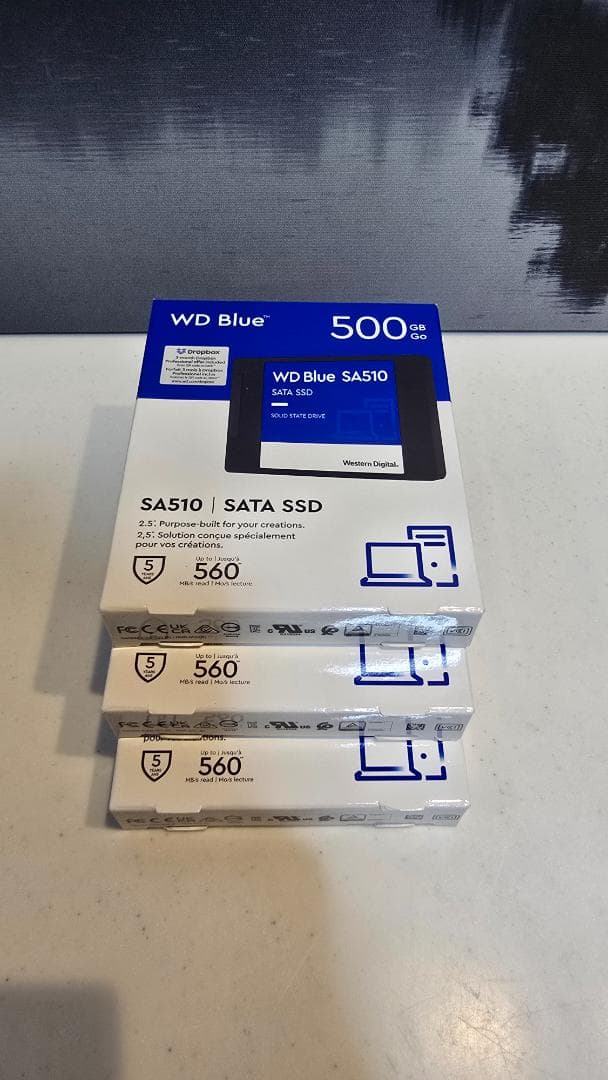 3個セットWDBlue\SATA\SSD\500GB[新品・未開封] Amazon.com: Western Digital 4TB WD Blue 3D NAND Internal PC SSD
