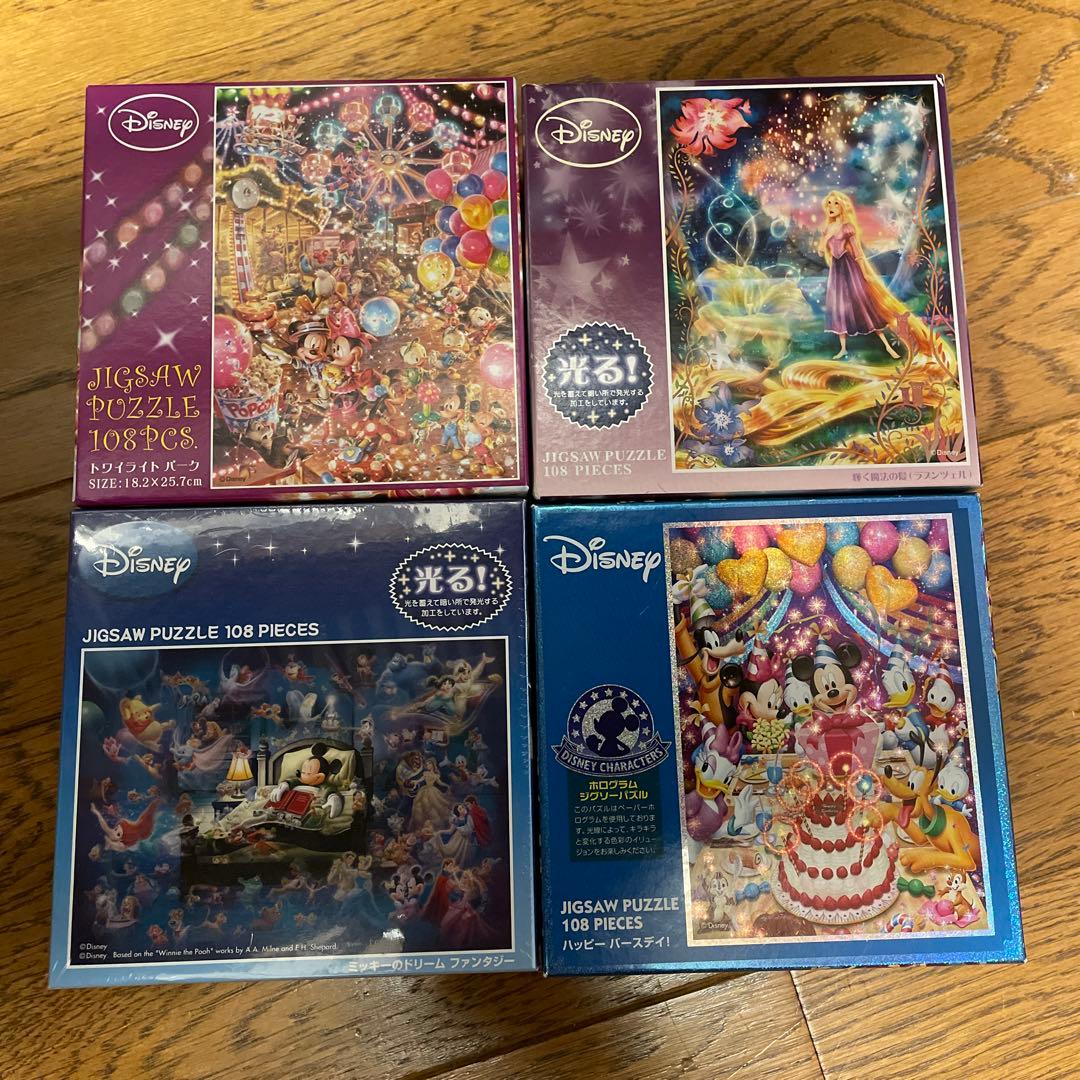 ジグソーパズル ディズニー 108ピース 4箱セット - メルカリ
