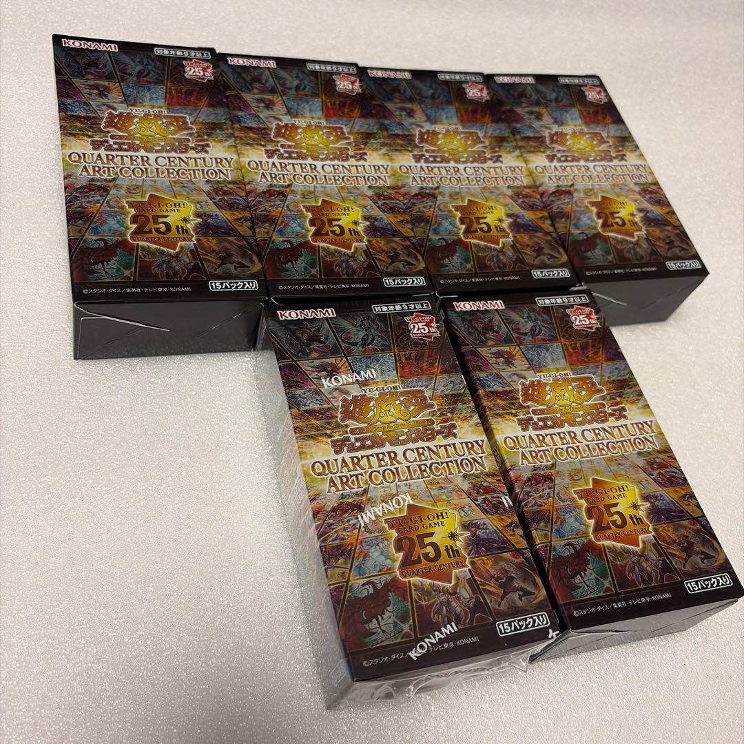 遊戯王　クォーターセンチュリー　アートコレクション　6BOX コナミデジタルエンタテインメント ☆ ボックス ☆遊戯王 日本語版
