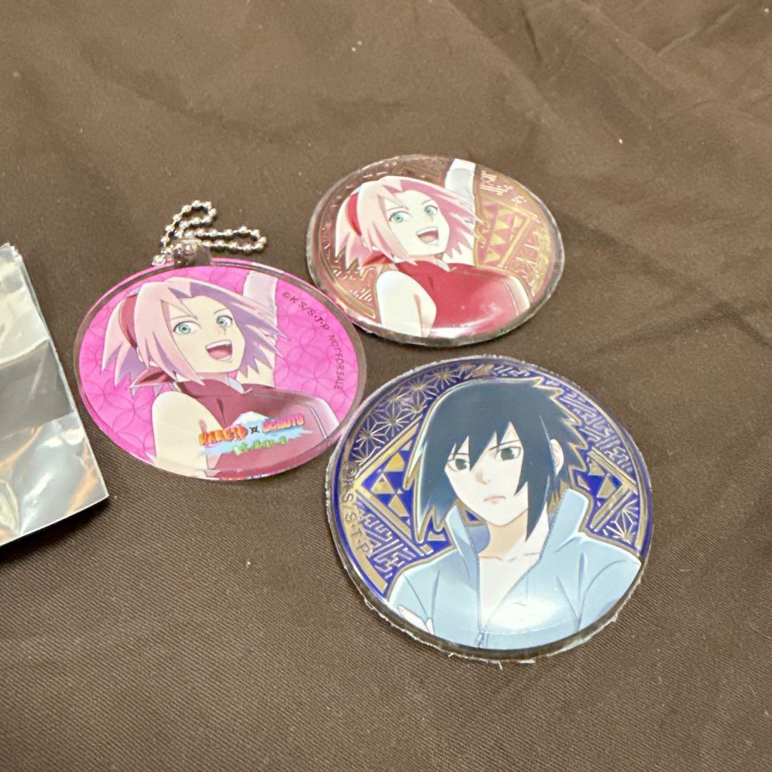 NARUTO春野サクラ缶バッジ富士急ハイランド木ノ葉隠れの里5周年