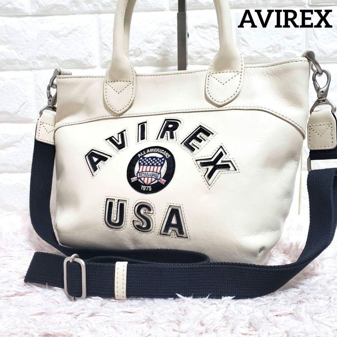 美品希少 AVIREX アヴィレックス ミニ 2way ショルダーハンドバッグ AVIREX（アヴィレックス） ショルダーバッグ バッグ 「直営店限定
