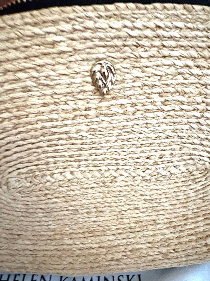 ⭐︎未使用 HELEN KAMINSKI ストロー かごバッグ ストラップブラック