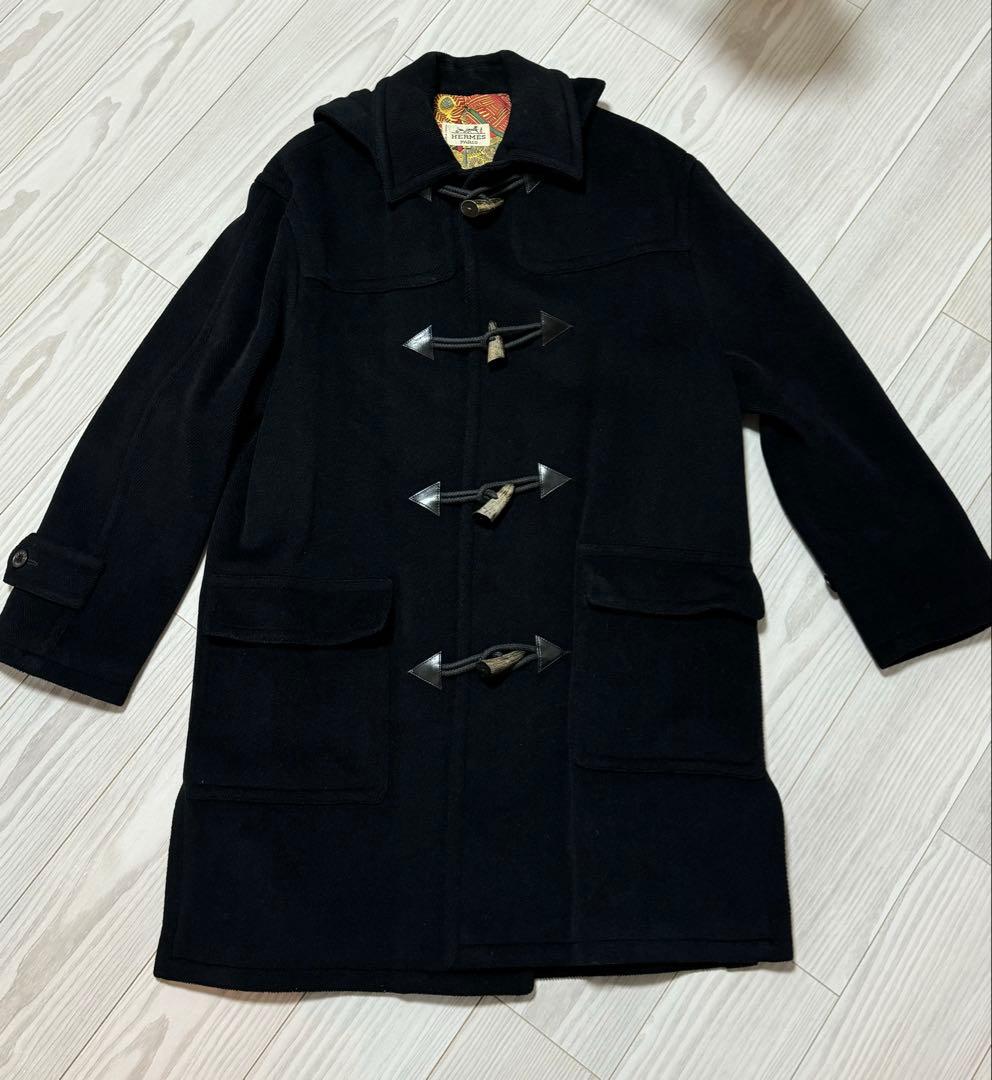 MKPさん専用HERMES★エルメス★ダッフルコート★激レア★マルジェラ★ エルメス/マルジェラ期/カシミヤ/ベルト/ホワイト/コート/Hermes