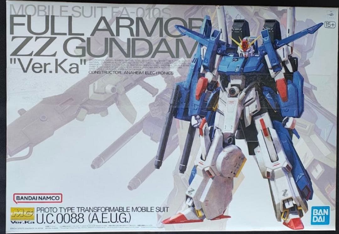 ガンプラ 新品未開封 MG 1/100 フルアーマーZZガンダム Ver.Ka - メルカリ