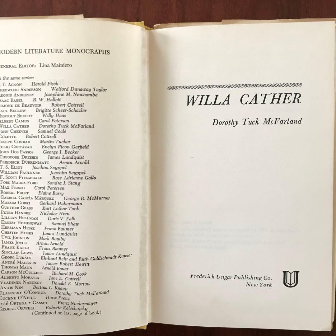 ウィラ　キャザー研究書(洋書)3冊セット