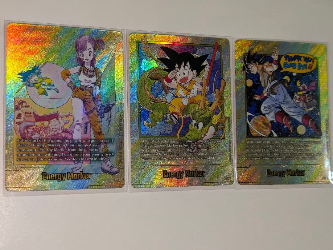 ドラゴンボール エナジーマーカー 3枚スリーブ入りセット 英語版