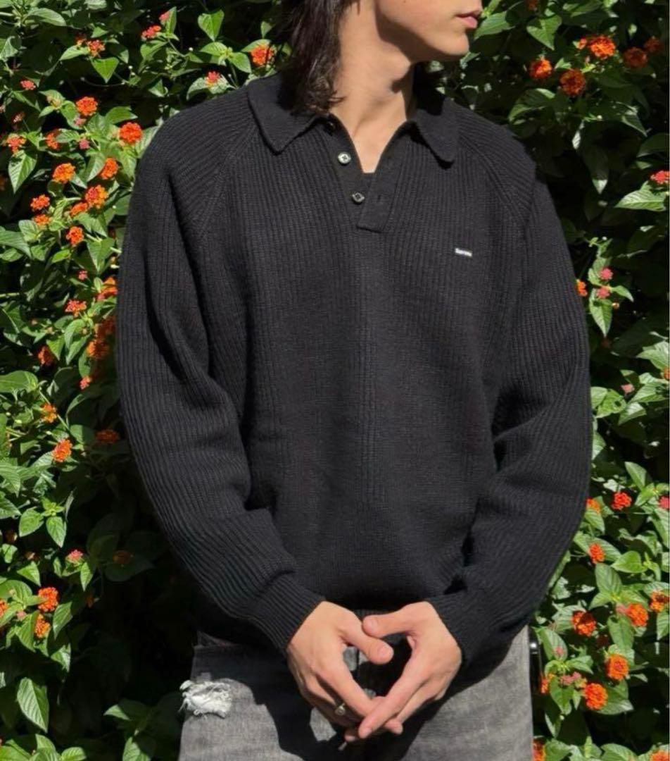 Supreme Small Box Polo Sweater Black M - メルカリ