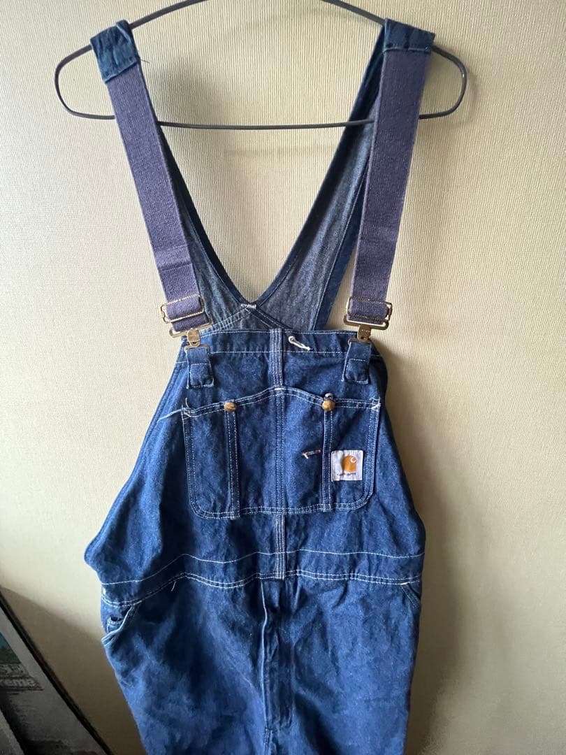 ヴィンテージカーハート44×30インディゴオーバーオール超レアcarhartt ヴィンテージカーハート44×30インディゴオーバーオール超レアcarhartt