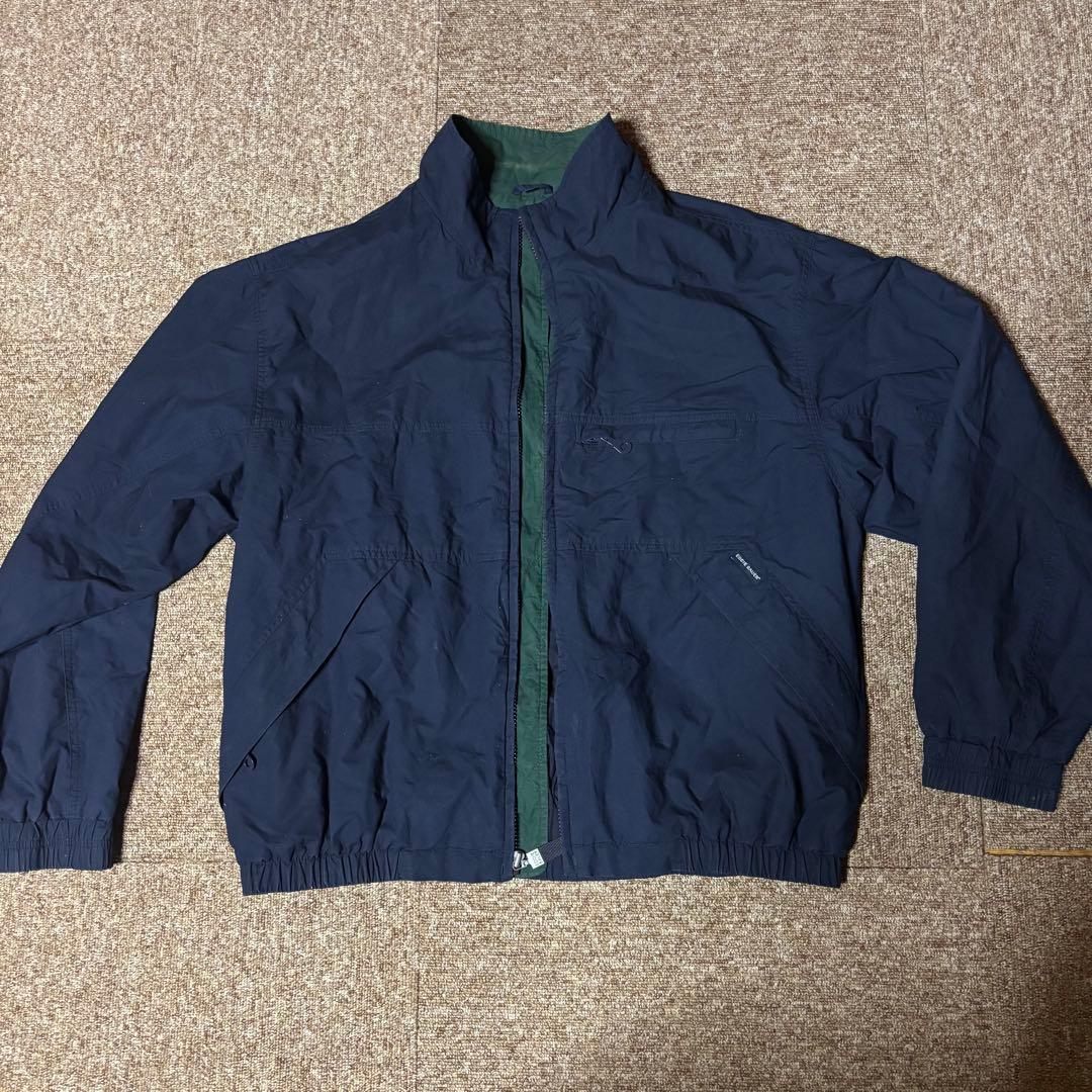 90s Eddie Bauer ナイロンジャケット 黒タグ 紺×緑 L - メルカリ