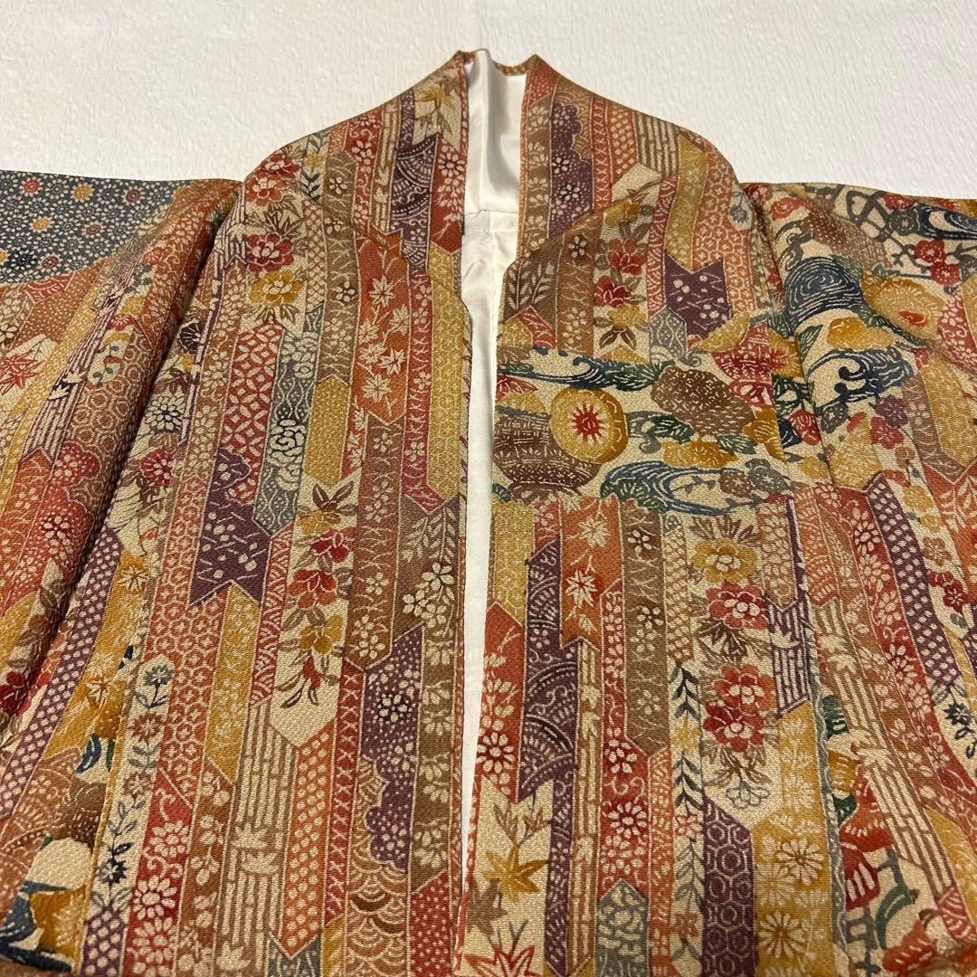 袷】西岡都巳二 紅型 訪問着12084 - メルカリ