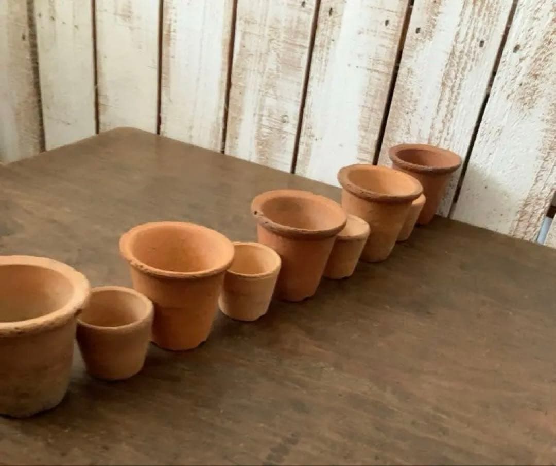 ヴィンテージ た小さな可愛い テラコッタポット 植木鉢 14個セット