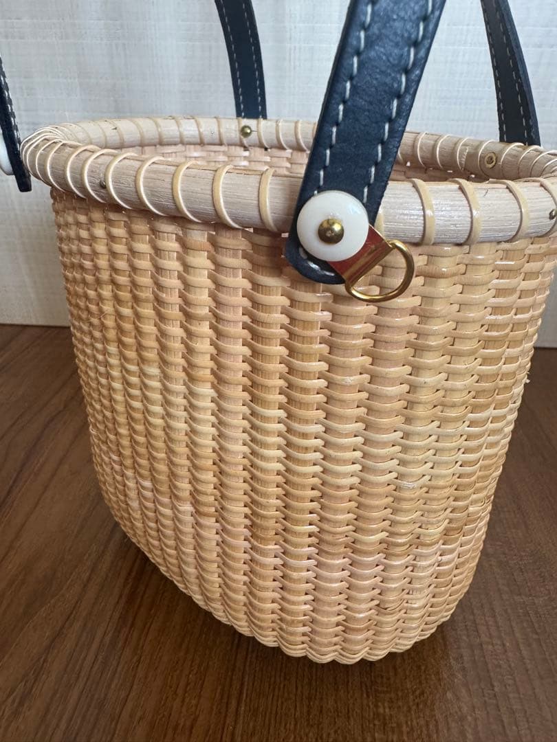 ナンタケットバスケット 6インチオペラ レザーハンドル