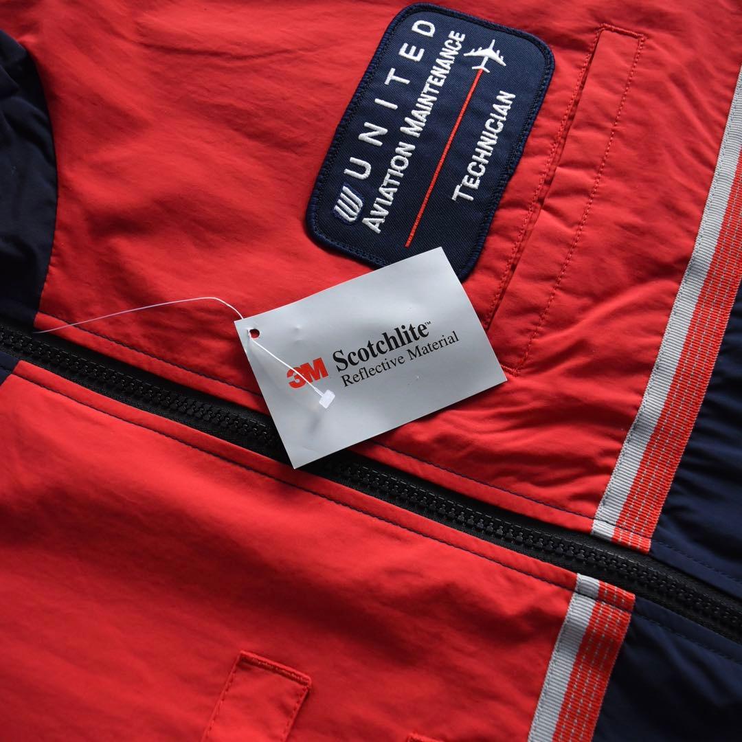 90s UNITED ユナイテッド航空 ナイロンベスト 企業物 未使用 L - メルカリ