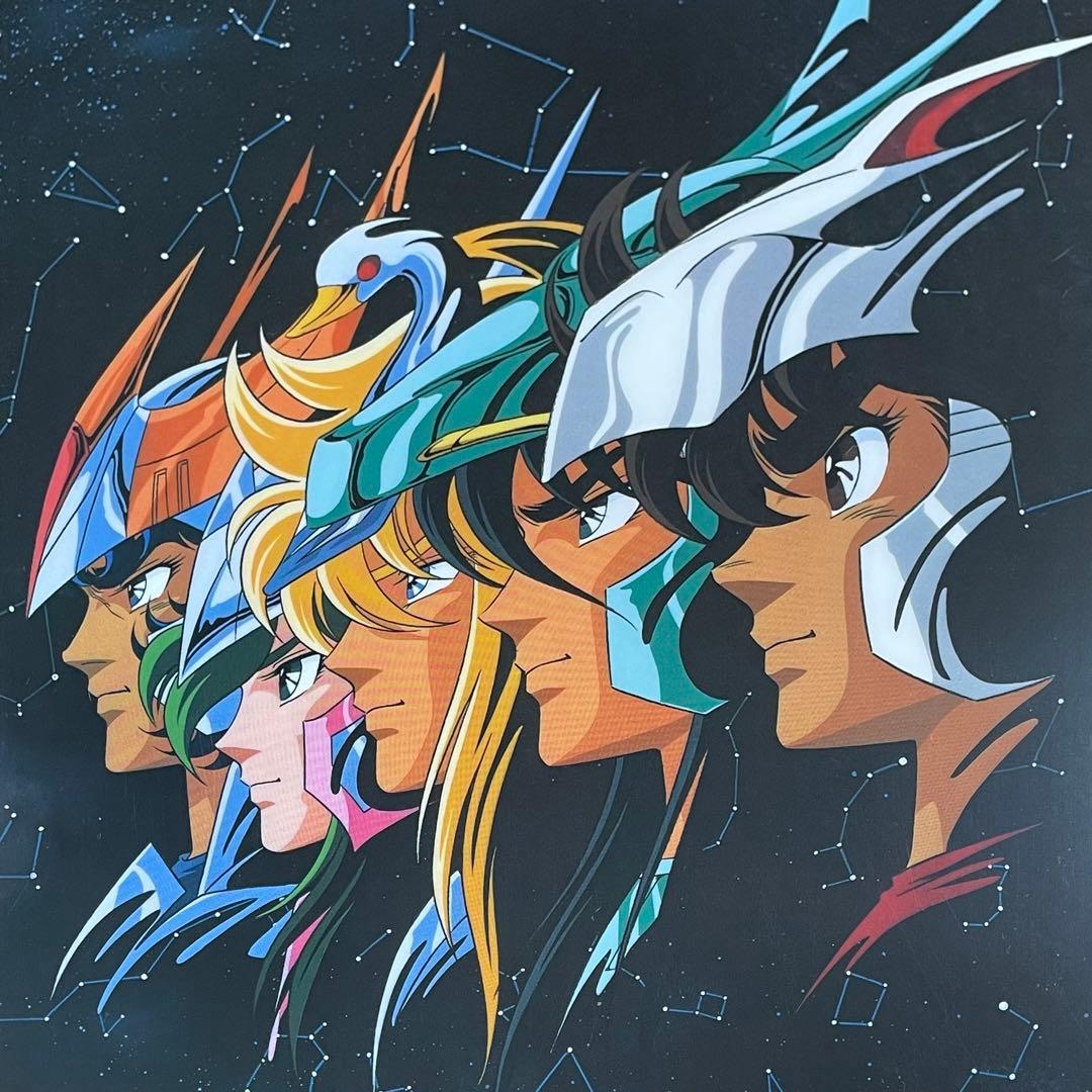 聖闘士星矢 下敷き② ブロンズ聖闘士 アニメグッズ 文具 当時物 レア