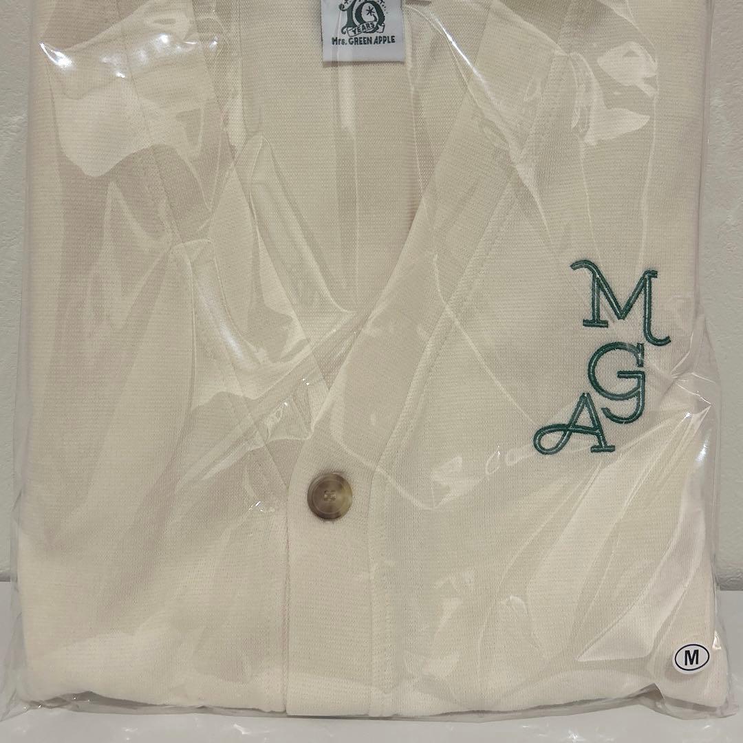 ミセスグリーンアップル ポップアップ カーディガン オフホワイト L