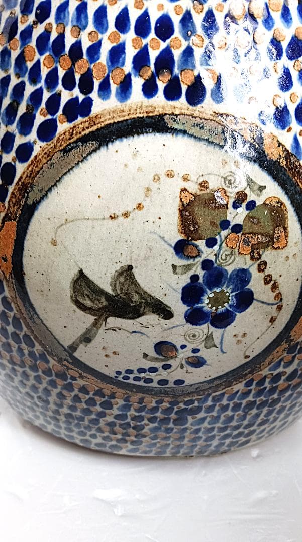 トナラ焼 フォークアート 民族 花瓶 フラワーベース メキシコ