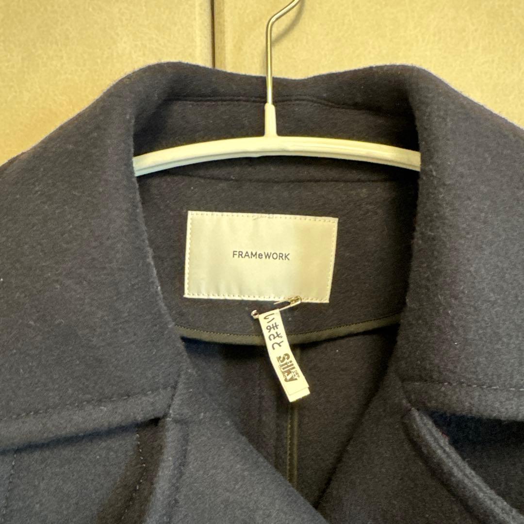 二宮こずえさん着用 FRAMEWORK ダブルフェイス ロングピーコート
