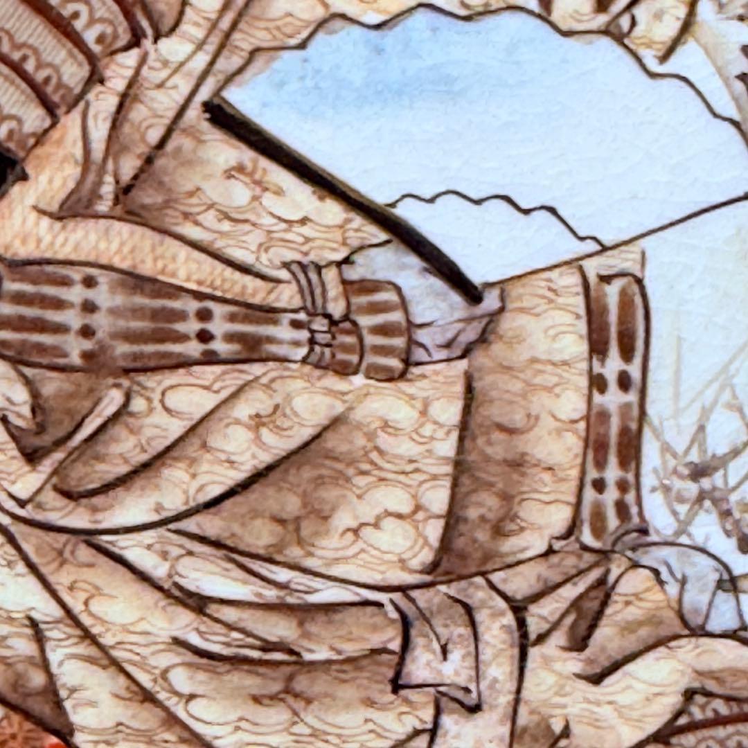 明治～大正期 九谷焼 加賀國 本金彩武将図大皿 直径46.3㎝ - メルカリ