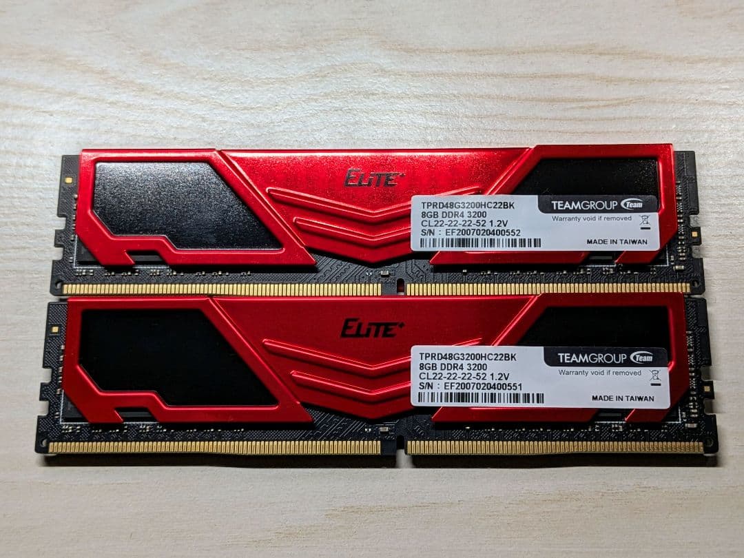 Team Elite DDR4 3200MHz 16GB (8GBx2枚) Amazon.co.jp: TEAMGROUP Elite DDR4 16GB キット (2 x 8GB) 3,200MHz