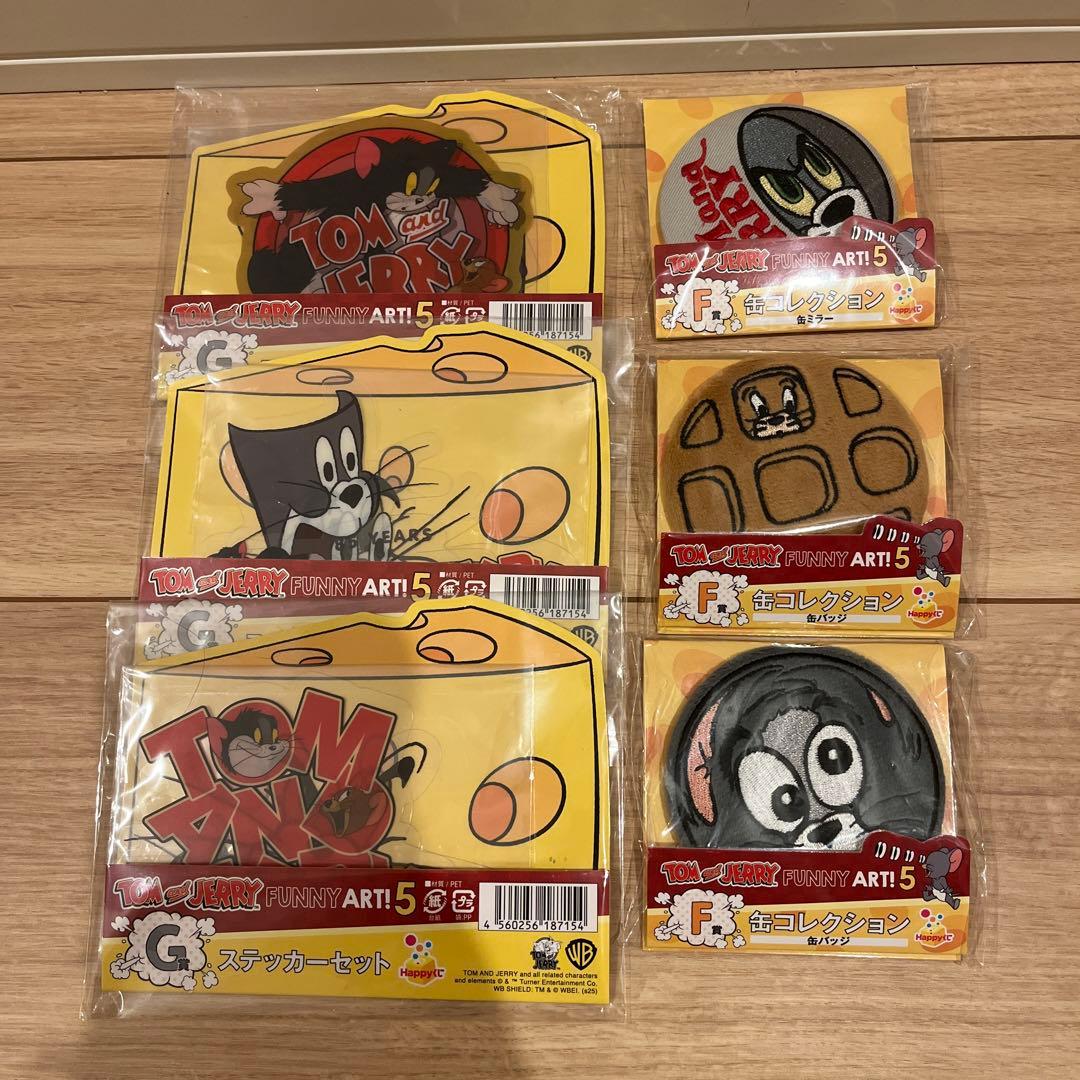 トムとジェリー 一番くじ ステッカー 缶バッジ 缶ミラー - メルカリ