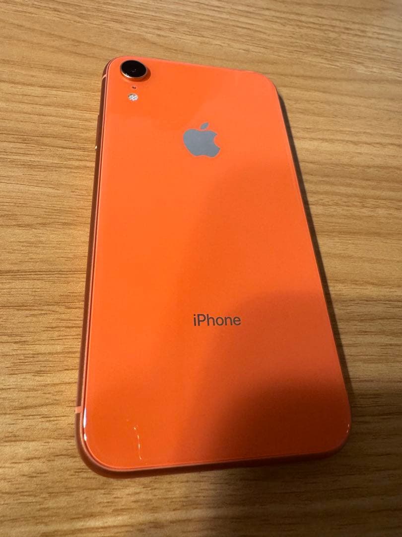Apple iPhone XR オレンジ 100%バッテリー 128GB - メルカリ