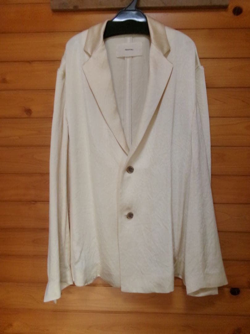 【新品】TODAYFUL トゥデイフル サテン ジャケット アイボリー 38 TODAYFUL(トゥデイフル) Satin Over Jacket | サウスオレンジ｜メンズ