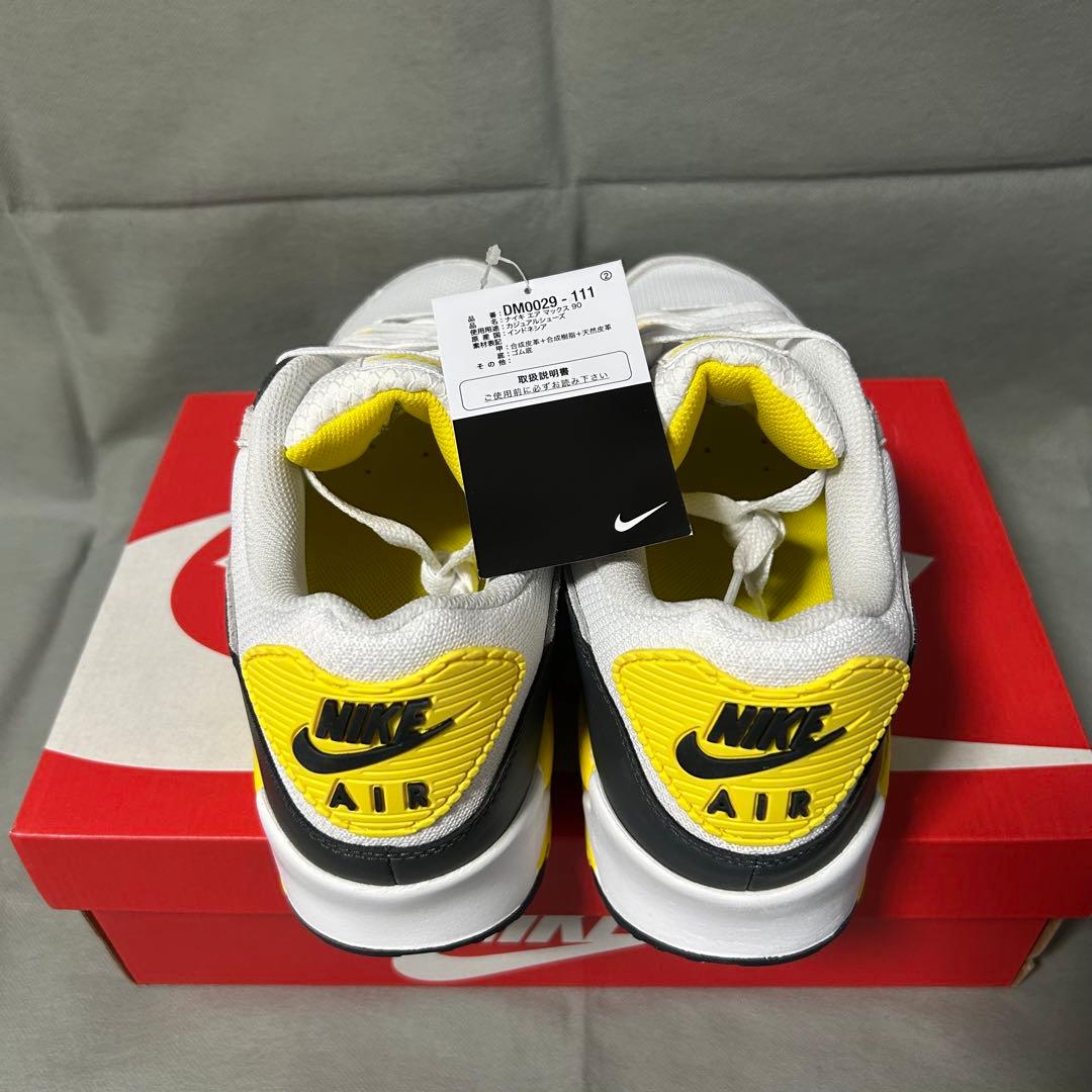 NIKE ナイキ エアマックス 90 ホワイト イエロー ブラック 白 黄 黒