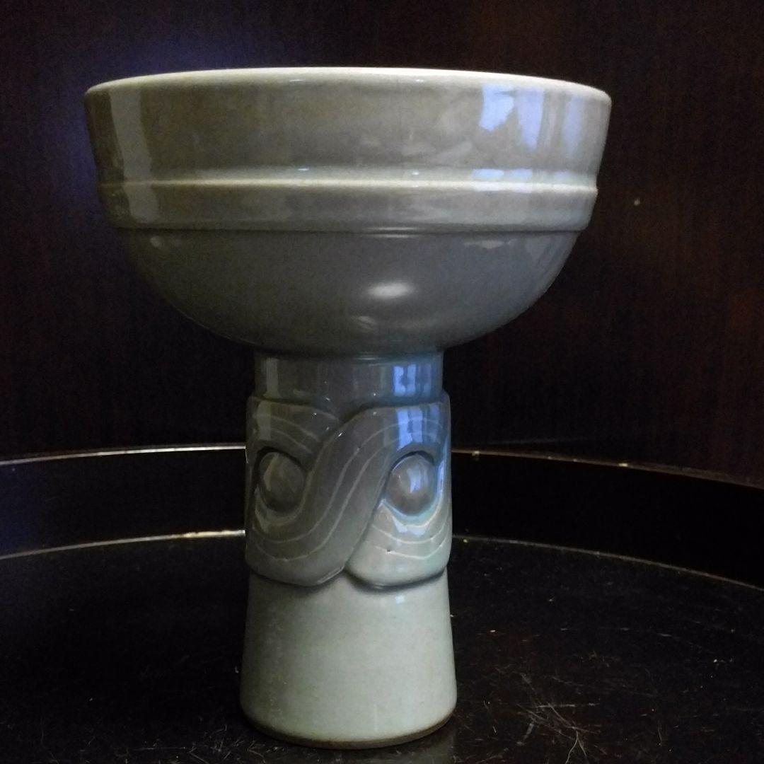 小森忍 文彬亭造 高台皿一対、青磁高台皿 - メルカリ