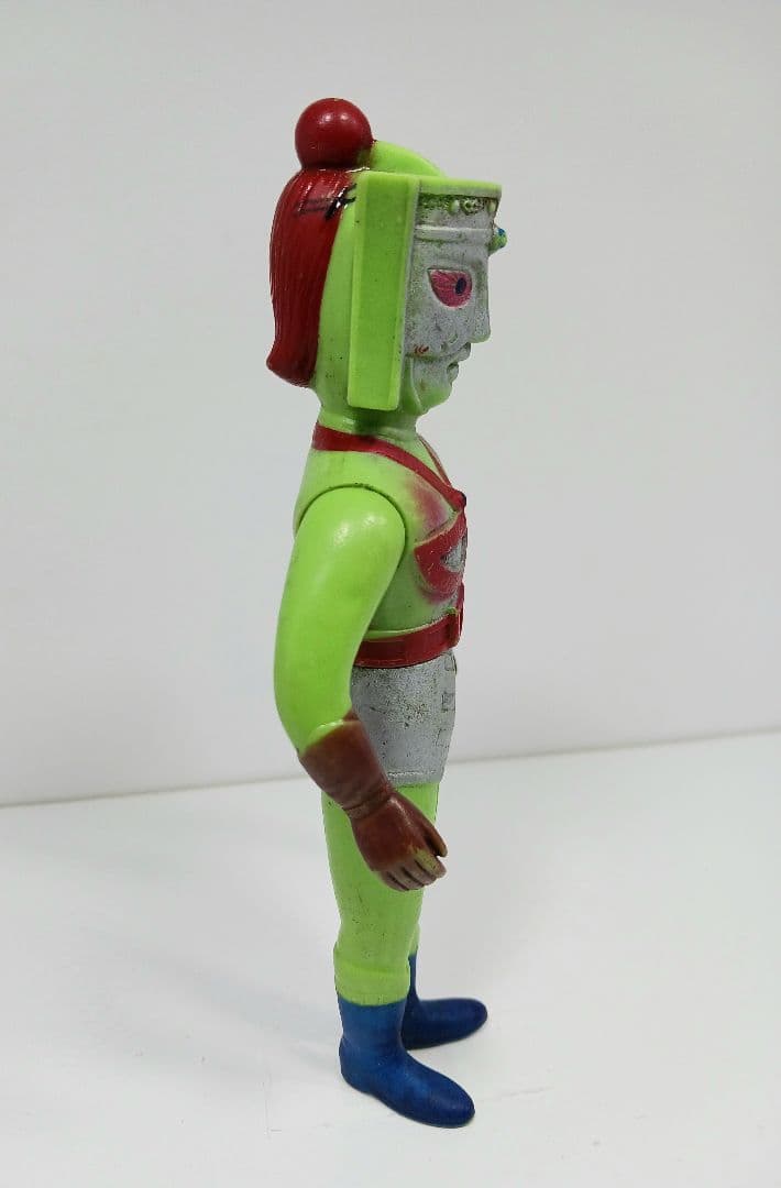 希少 当時物 グリーンマン ソフビ - メルカリ