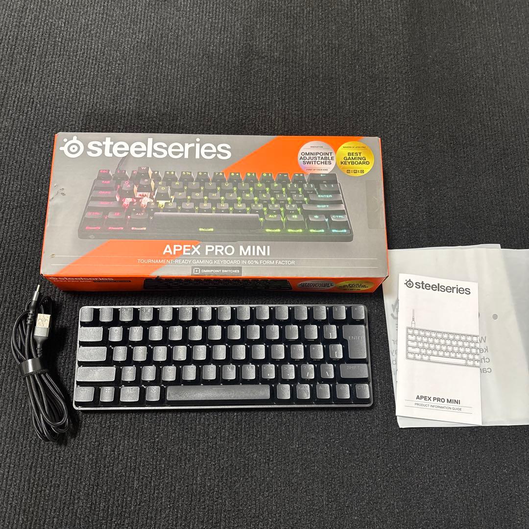 SteelSeries Apex Pro Mini ゲーミングキーボード 本体 SteelSeries Apex Pro Mini 有線 テンキーレスメカニカルゲーミング