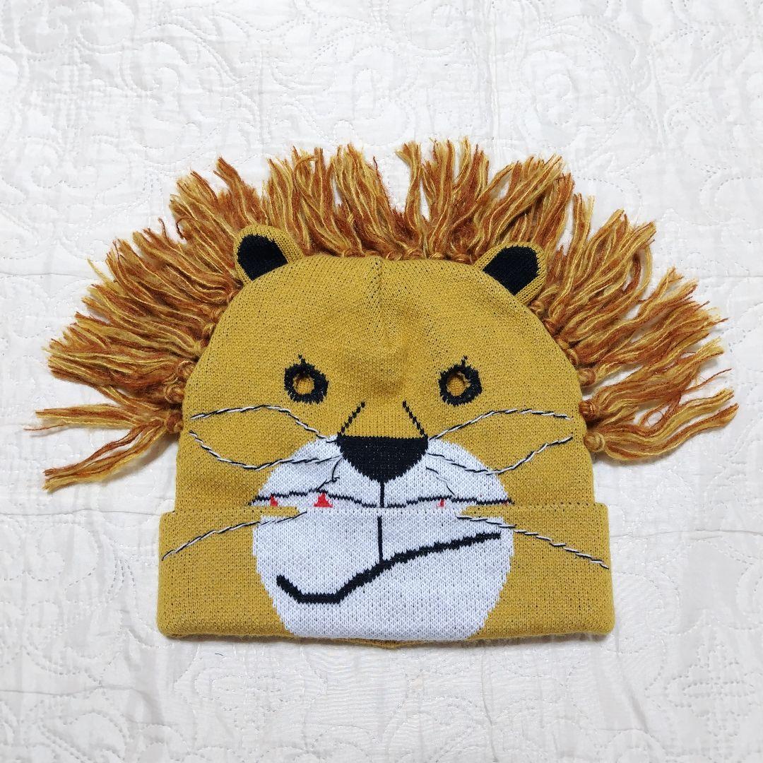 ニット帽 面白帽子 ライオンさん イベント 仮装 保育園 子供会 発表会