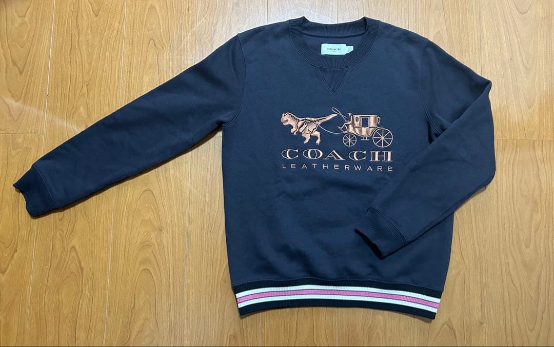 COACH トレーナー S 中古・古着通販】COACH (コーチ) スウェット ブラック サイズ:S