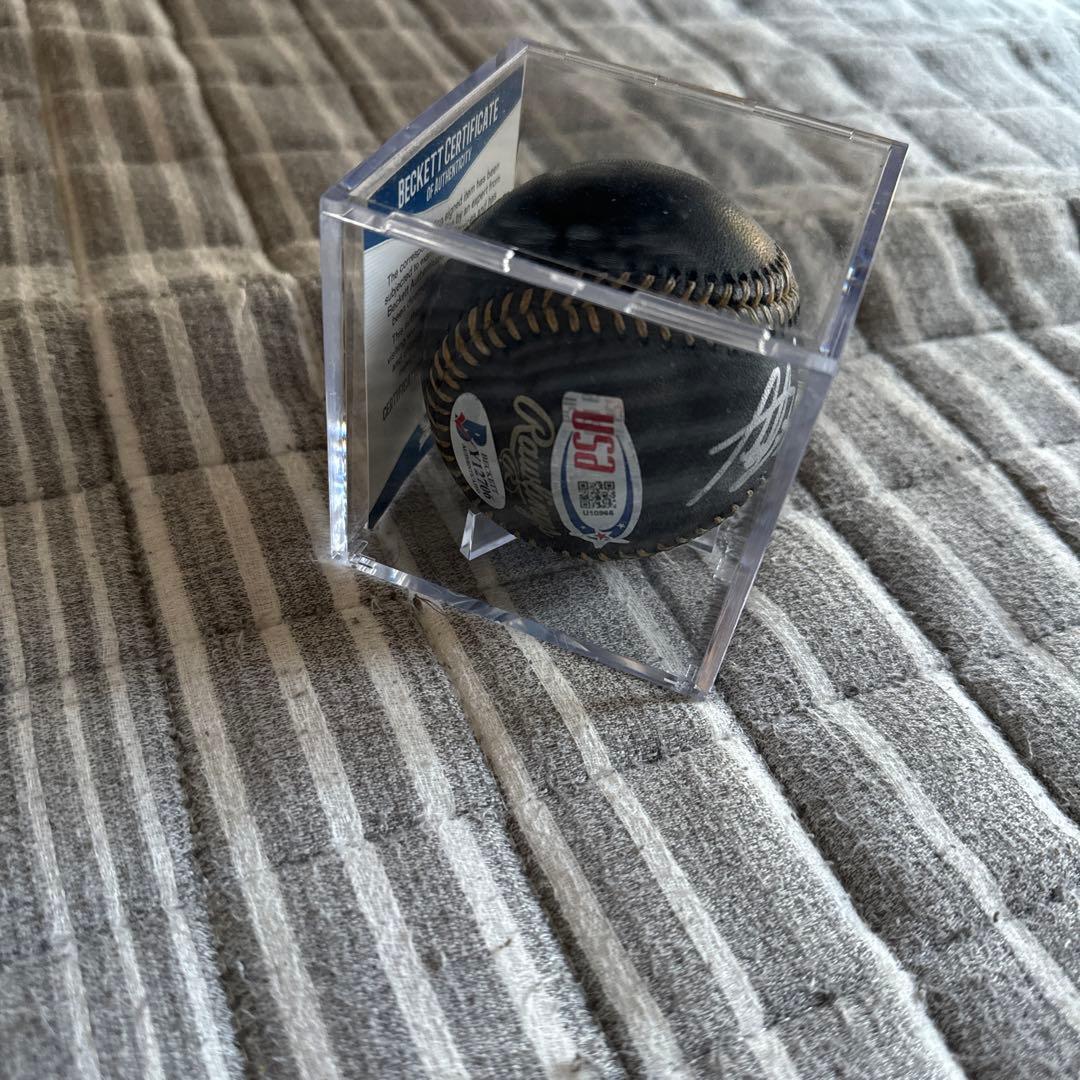 フェルナンドタティスjr直筆サインボール 限定黒ボールBECKETT社