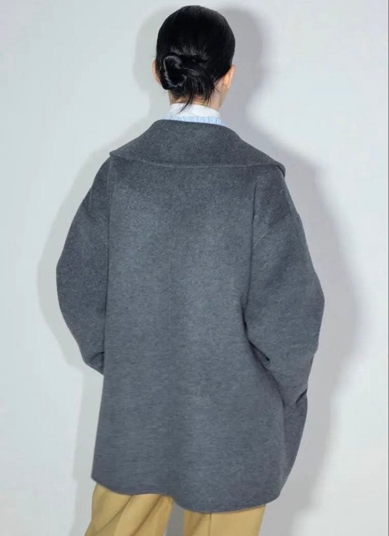 YONFA ダブルボタンウールコート - メルカリ