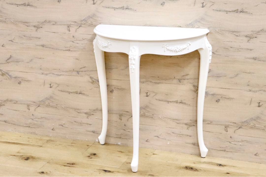 GMIK65B○コンソールテーブル 姫系 猫脚 ロココ調 アンティーク フレンチ コンソールテーブル アンティーク レトロ ロココ調 姫系 猫脚 フレンチ