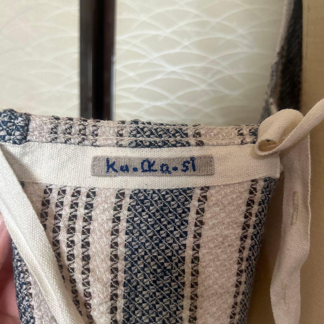 ❤︎ハートの葉っぱ❤︎45R ku.ra.si エプロンと鈴リング