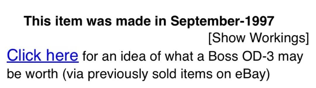 97年9月製造 ZKシリアル BOSS OD-3 エフェクター - メルカリ