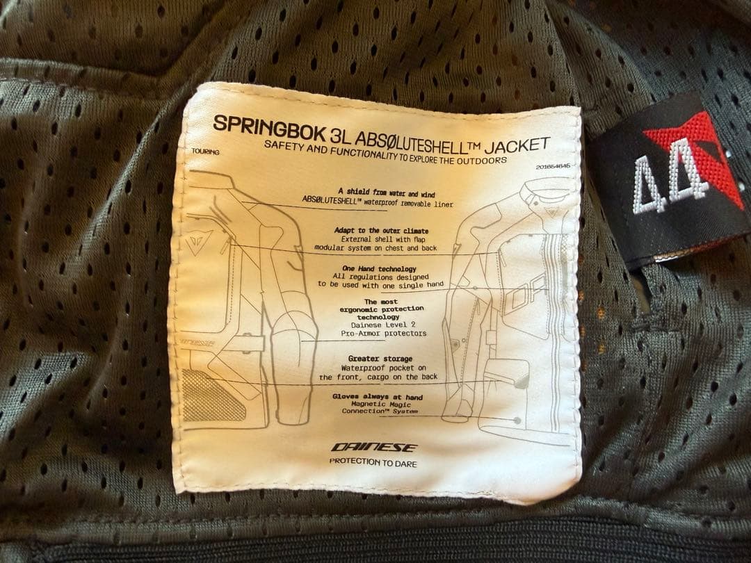 Dainese SPRINGBOK JACKET サイズ44 - メルカリ