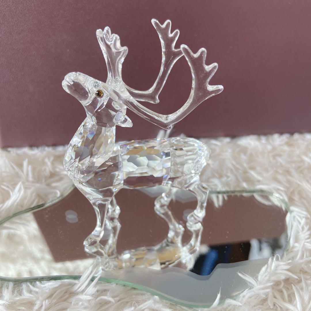 美品 スワロフスキー 鹿 置物 クリスタル トナカイ シカ - メルカリ