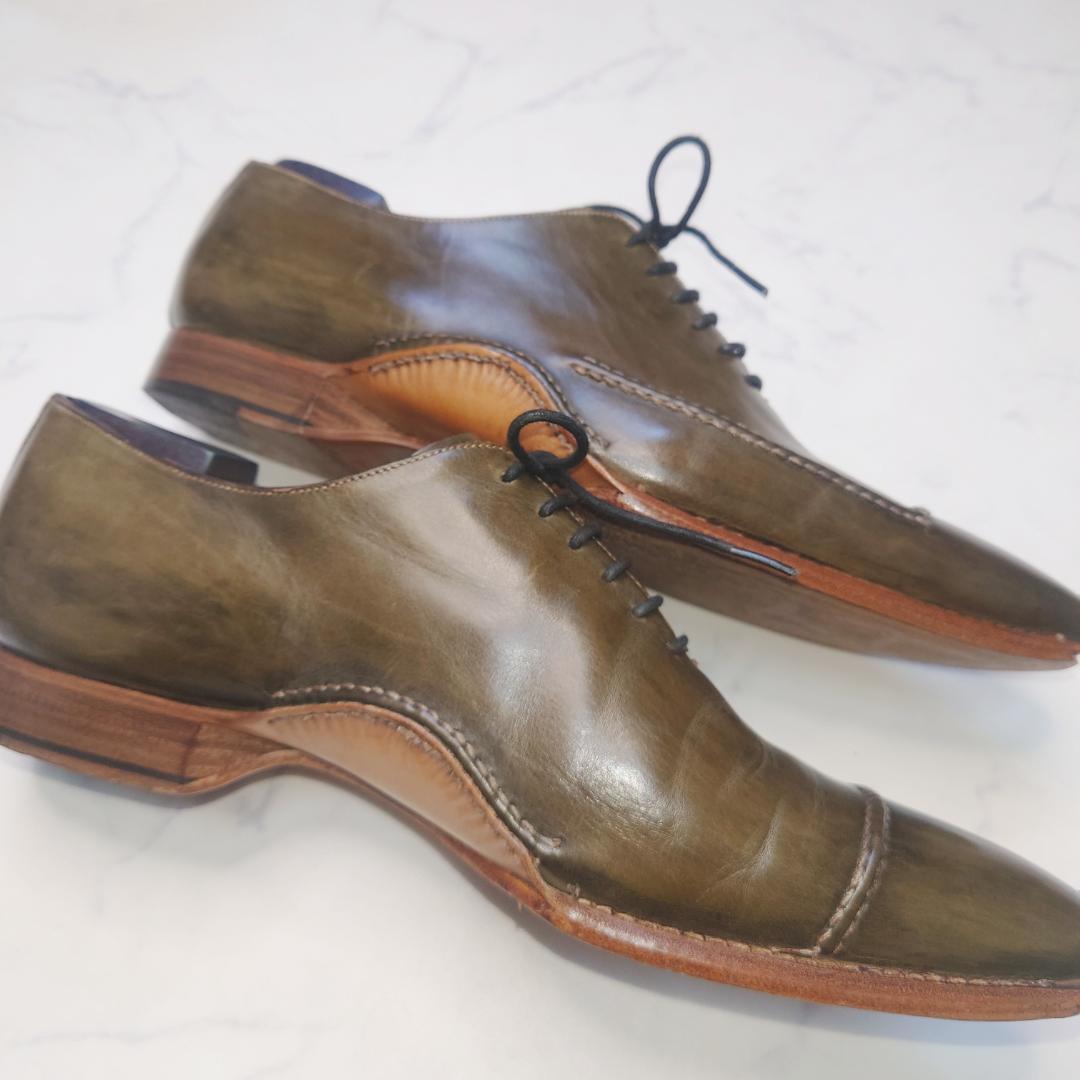 着用回数少ない ZENOBI パティーヌ ダークグリーン オリーブカーキ色