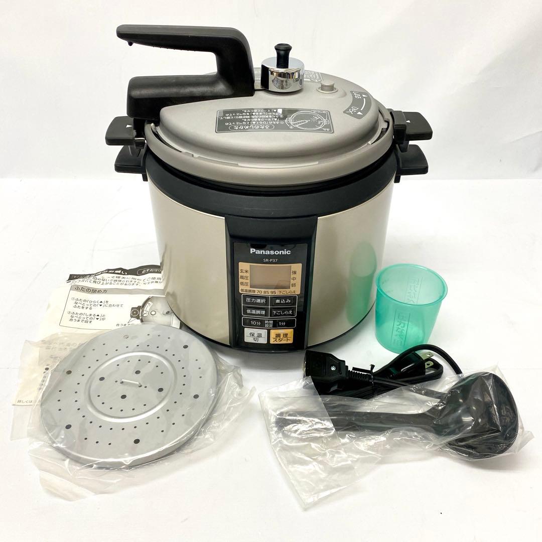E303 未使用 パナソニック 調理鍋 マイコン電気圧力なべ SR P37 - メルカリ