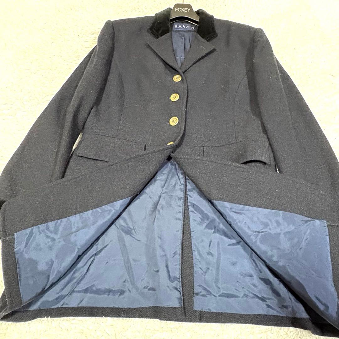 ラルフローレン 大きいサイズ ヘリンボーン ベロア コート 15