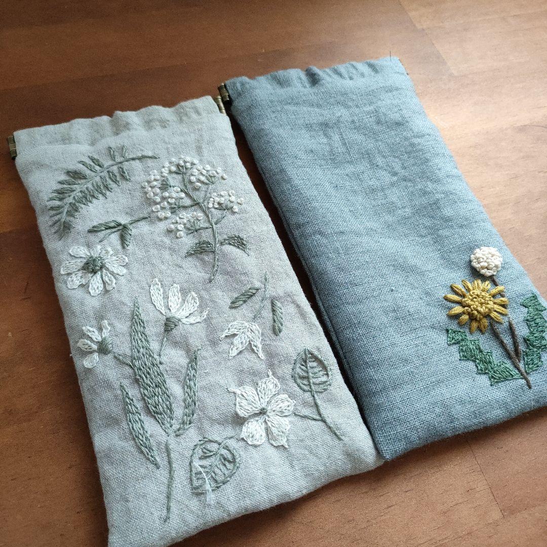リネン刺繍 ゆくゆく様オーダー専用ページ】マルチクロス メガネケース