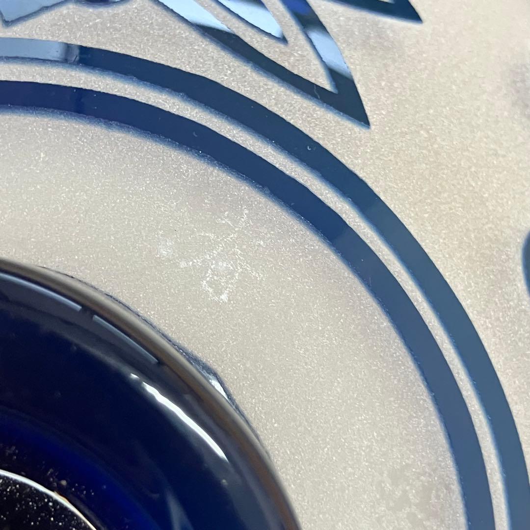 未使用 松添春 硝子 蜻蛉 茶碗 抹茶茶碗 茶道具 ガラス トンボ柄 ガラス工芸