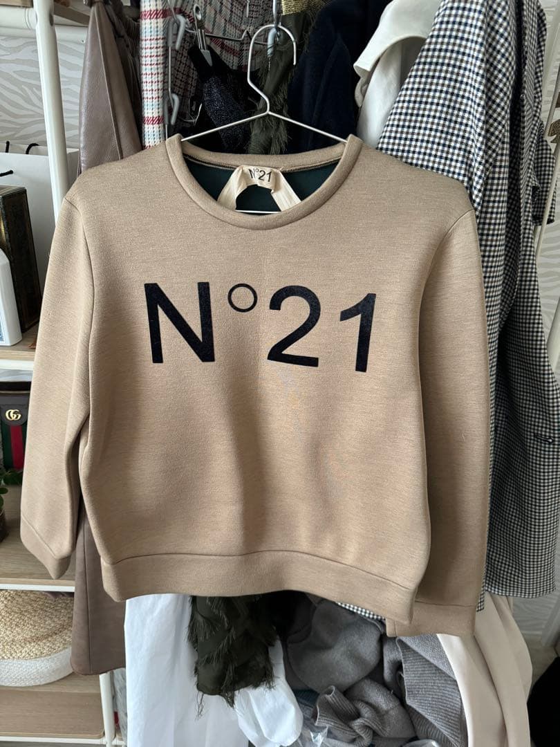 ヌメロヴェントゥーノ　スウェット　ビジュー N°21（ヌメロヴェントゥーノ） N°21 KIDS キッズ スウェットシャツ