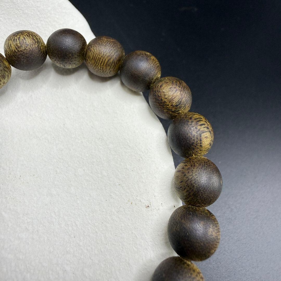 R056 極上緑油伽羅伽楠香奇楠香沈香手串 高級ブレスレット重さ：10.8g