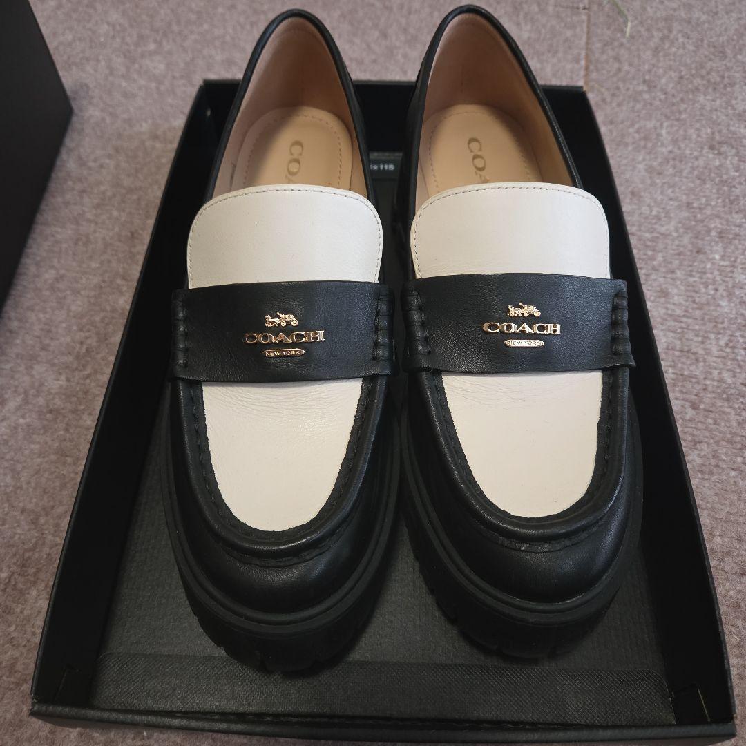 COACH Ruthie Leather Loafer 23.5cm正規品 vectorpremium_023-902509050001